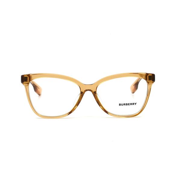 NEW BURBERRY BE2364F 3779 TRANSPARENT BROWN AUTHENTIC EYEGLASSES FRAME - Picture 3 of 13